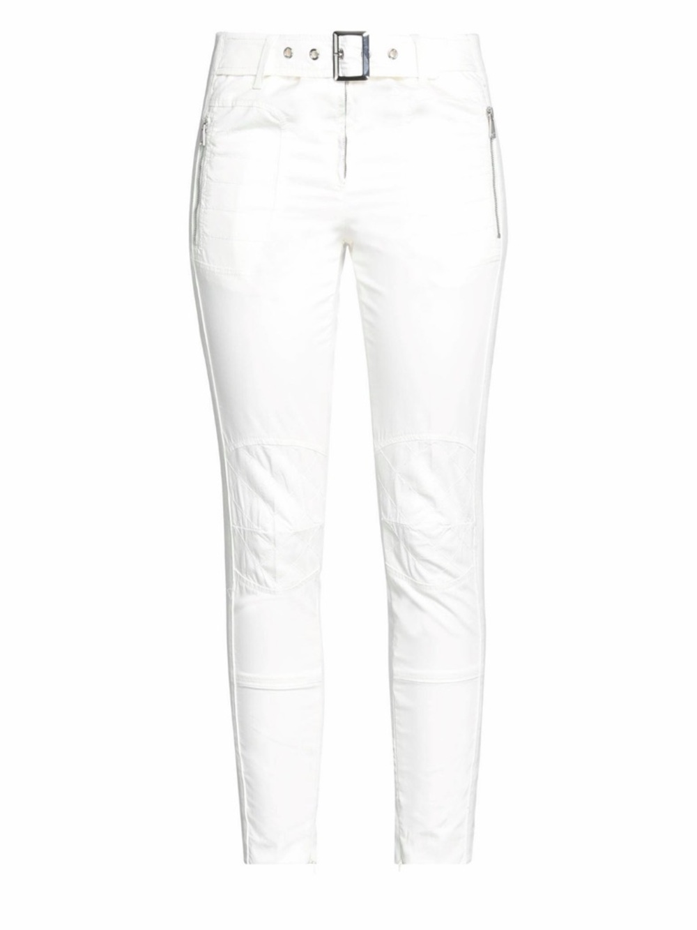 NWT DundopWomen’s White Slim Pants with Belt made in Italy